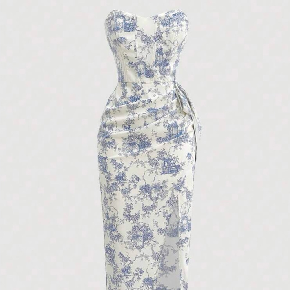 Strapless SHEIN MOD, floral dress